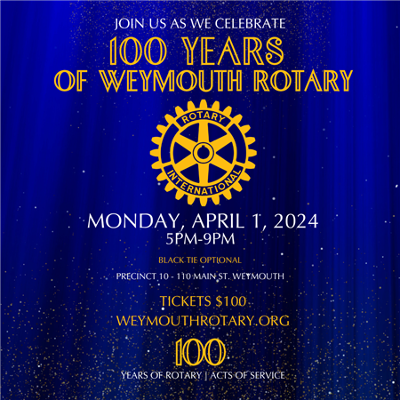 Weymouth Rotary 100th Anniversary Gala Fundraiser