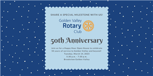 Golden Valley Rotary Club's 50th Anniversary