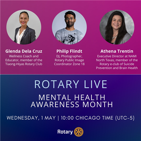 Rotary International: Rotary Live - Mental Health Awareness Month Webinar