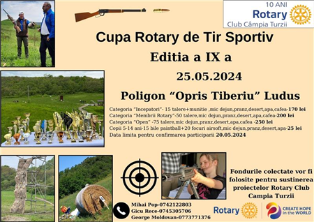 Cupa Rotary de Tir Sportiv - Câmpia Turzii