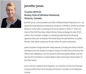 A conversation with Rotary Foundation Trustee Jennifer Jones