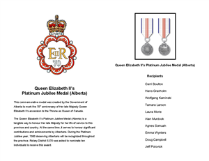Fellowship and Queen’s Jubilee Medal Celebration