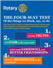 High School Students Apply Rotary's Four-Way Test to Issues in Their Lives