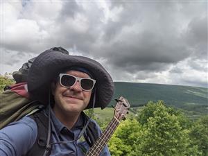 Walking the Appalachian Trail, fundraising for  Polio