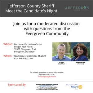 Join us for the Jefferson County Sheriff Candidates Night