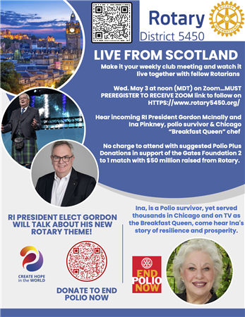 Live from Scotland! Gordon McInally - Polio Plus
