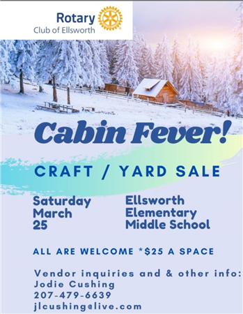 Rotary Cabin Fever Indoor Craft/Yard Sale