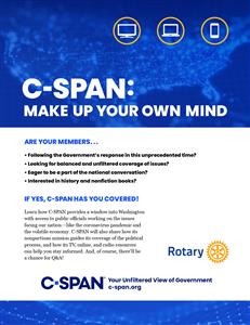 C-SPAN: "Make up you own mind"