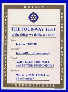 Rotary's Four-Way Test