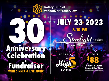 30th anniversary Dinner and Fundraiser