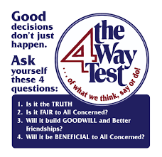 Four Way Test Speech Contest Winner
