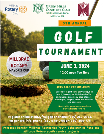 Millbrae Rotary Mayor's Cup Golf Tournament