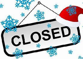 NO MEETING: CLOSED FOR CHRISTMAS