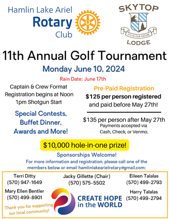 11th Annual Golf Tournament
